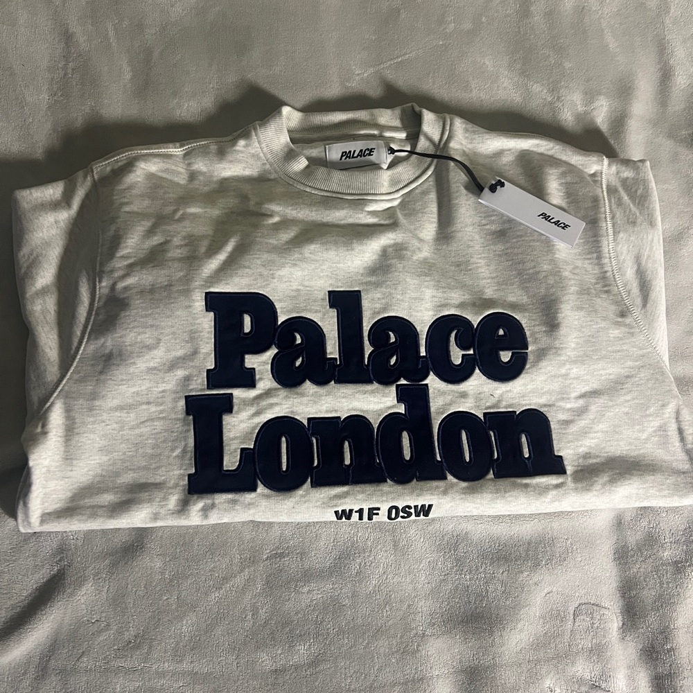 Palace Postcode Crew Grey Marl - Picture 4 of 4